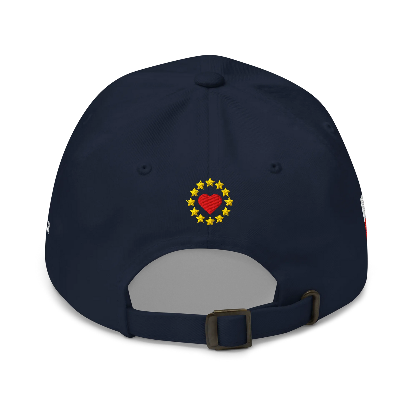 Navy Blue EUROPE Cap with National Flag of Poland Back View