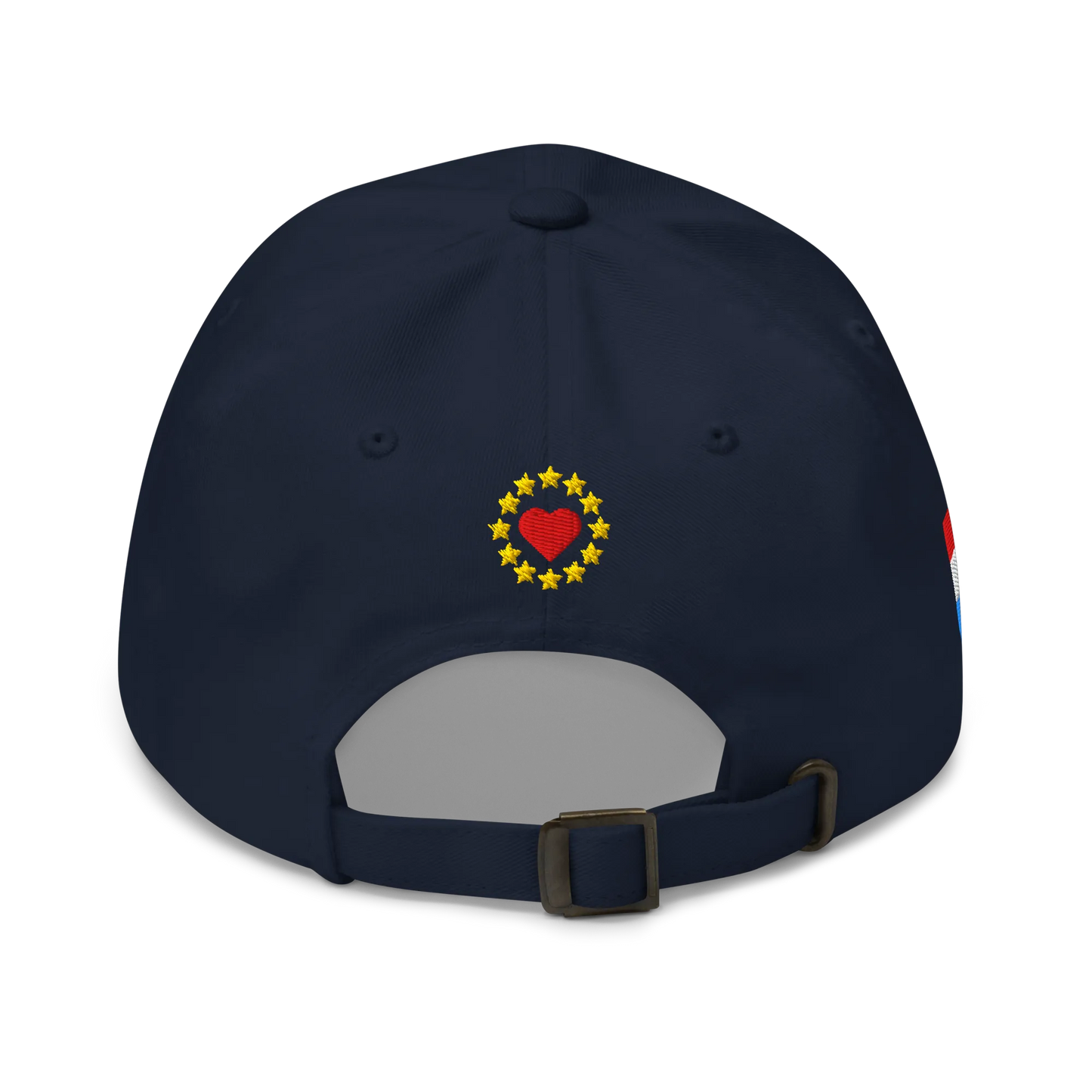 Navy Blue MEGA Cap with National Flag of Luxembourg Back View