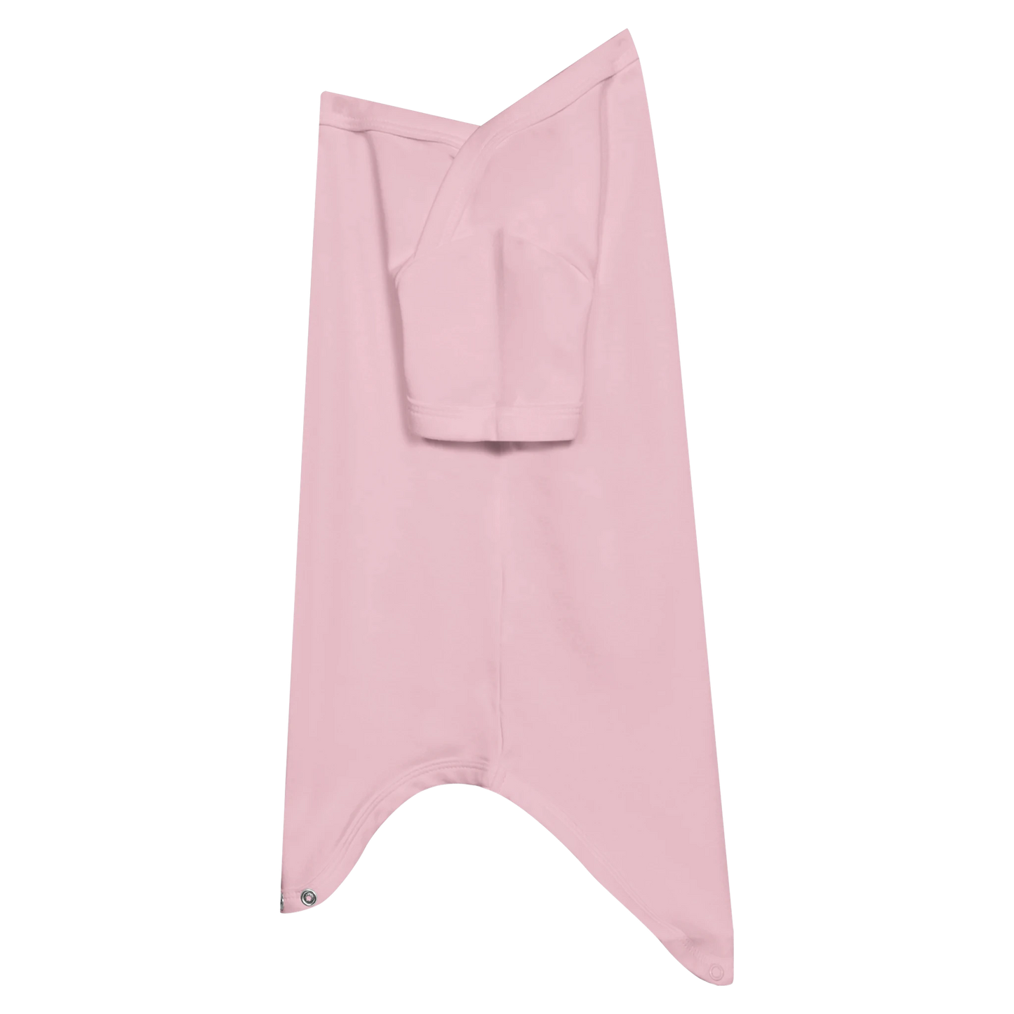 Pink "Made in EU" Embroidered Baby Bodysuit Side View