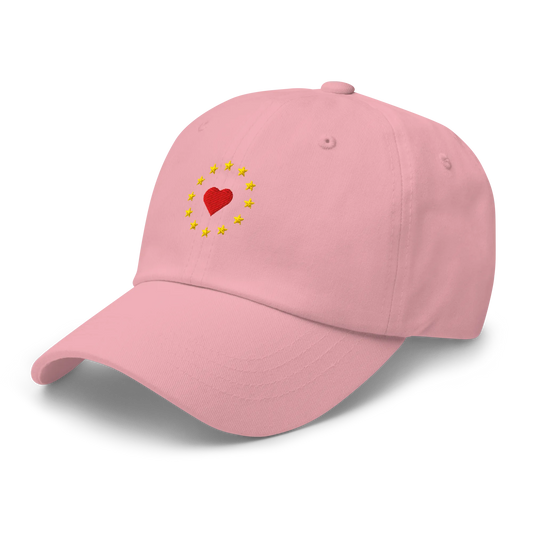Pink "Show the Love for Europe" Cap Left Front View