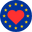 Show the ❤️ for Europe logo