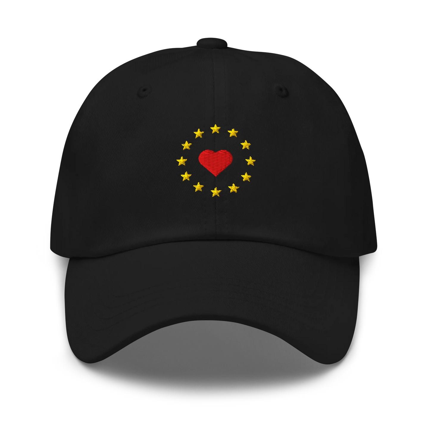 Black "Show the Love for EU" Cap Front View