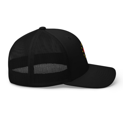 Black "Show the Love for Europe" Trucker Cap Right View