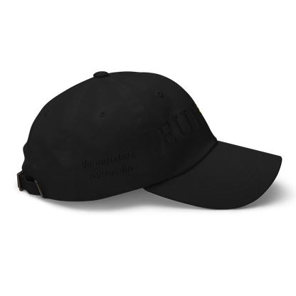 Monochrome Black "EUROPE" Cap with "Show the Love for Europe" emblem in full color Right View