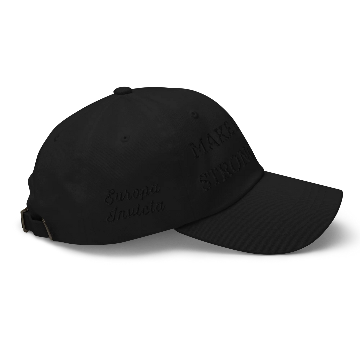 Monochrome Black "Make Europe Strong Again" / MESA Cap Right View