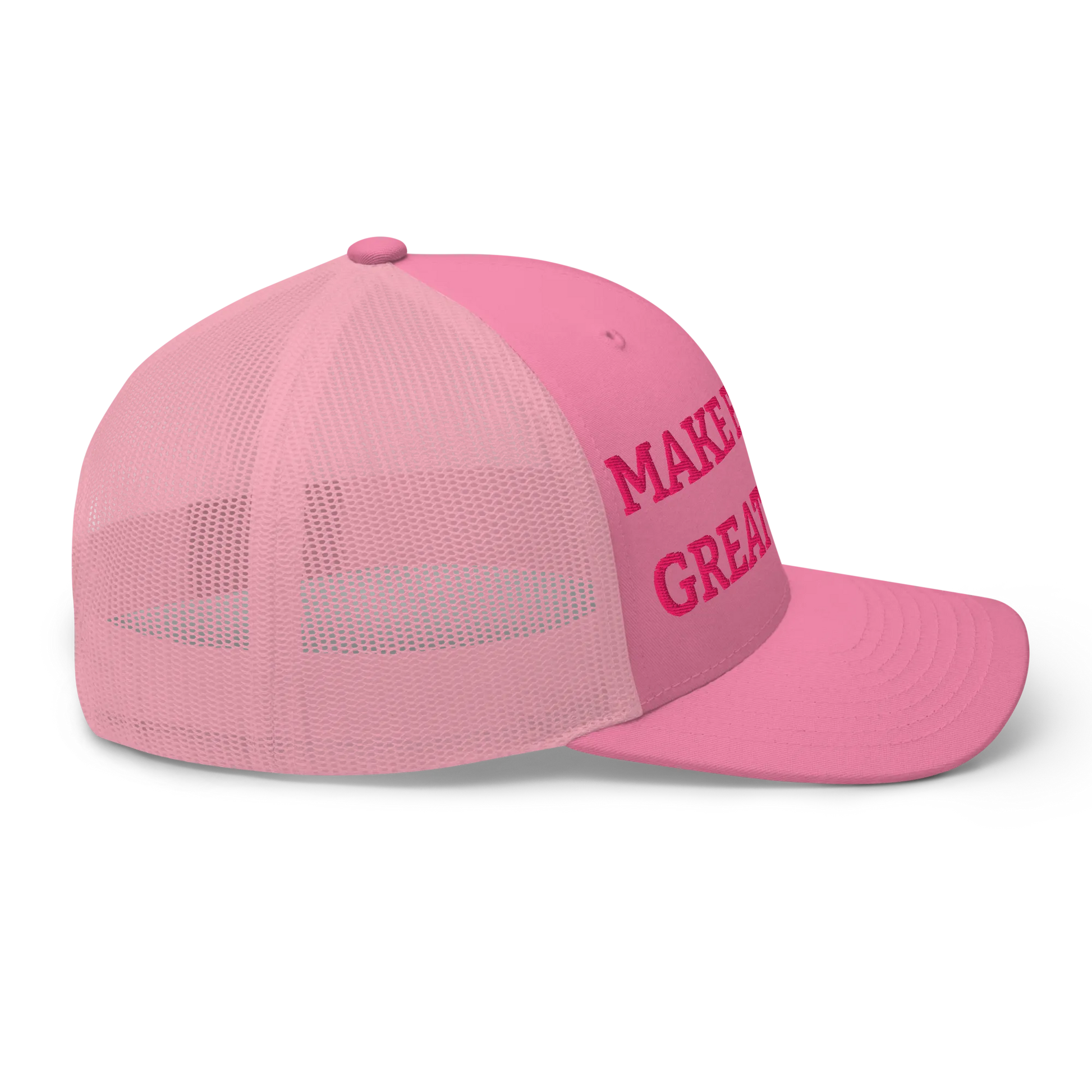 Monochrome Pink "Make Europe Great Again" / MEGA Trucker Cap Right View