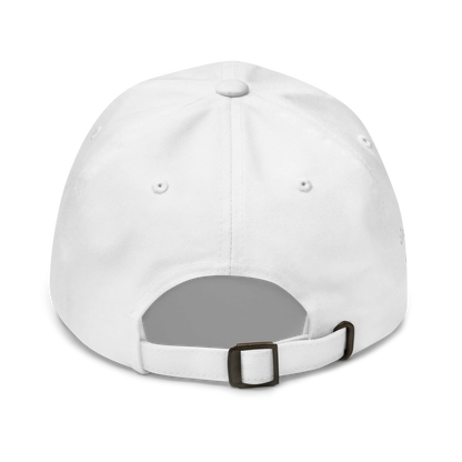 Monochrome White "EUROPE" Cap with "Show the Love for EU" emblem in full color Back View