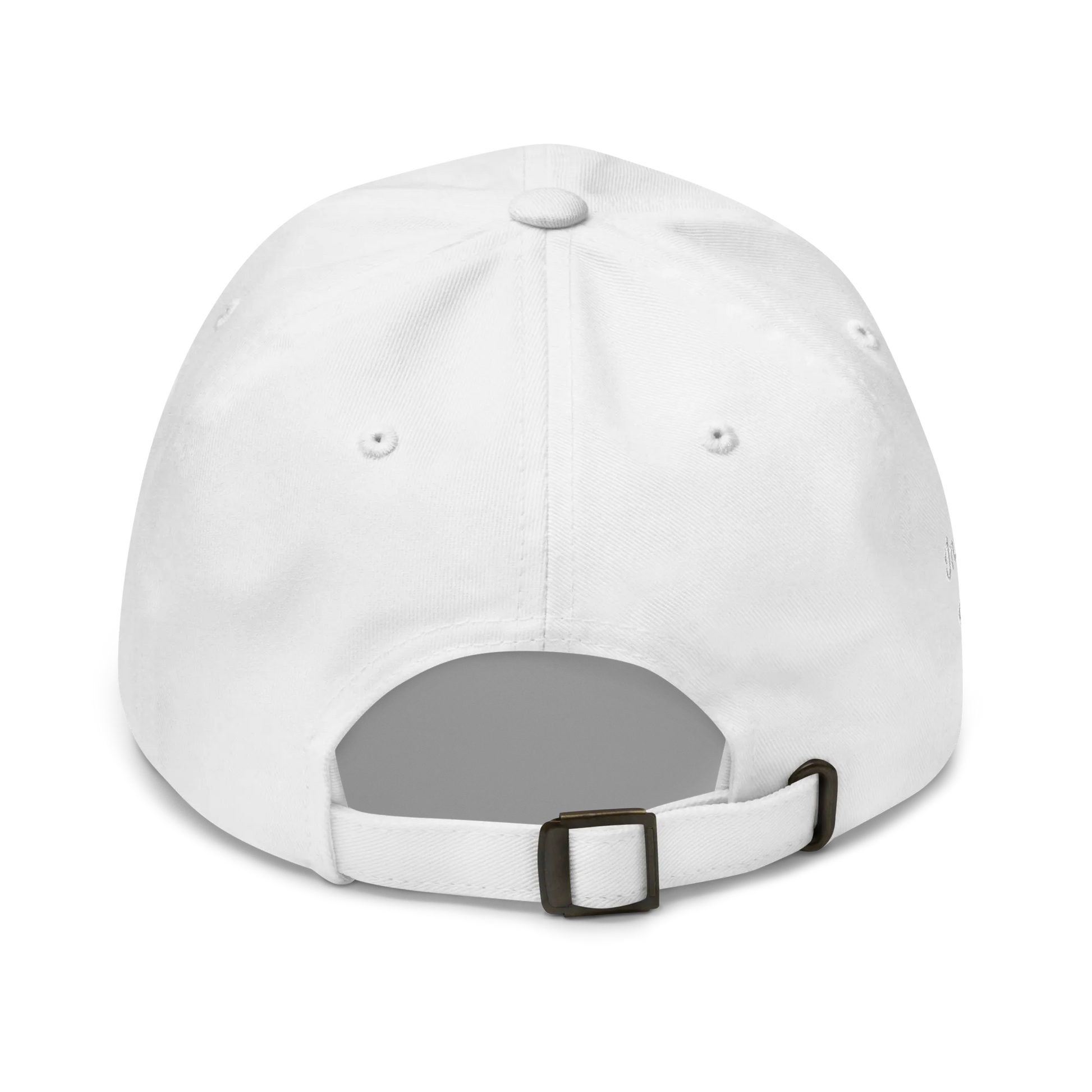 Monochrome White "EUROPE" Cap with "Show the Love for Europe" emblem in full color Back View
