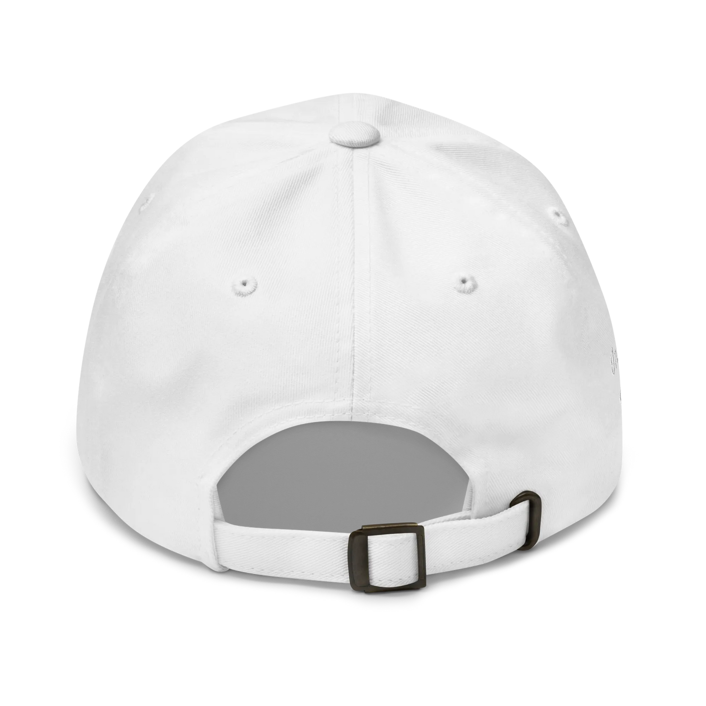 Monochrome White "Make Europe Great Again" / MEGA Cap with "Show the Love for Europe" emblem Back View