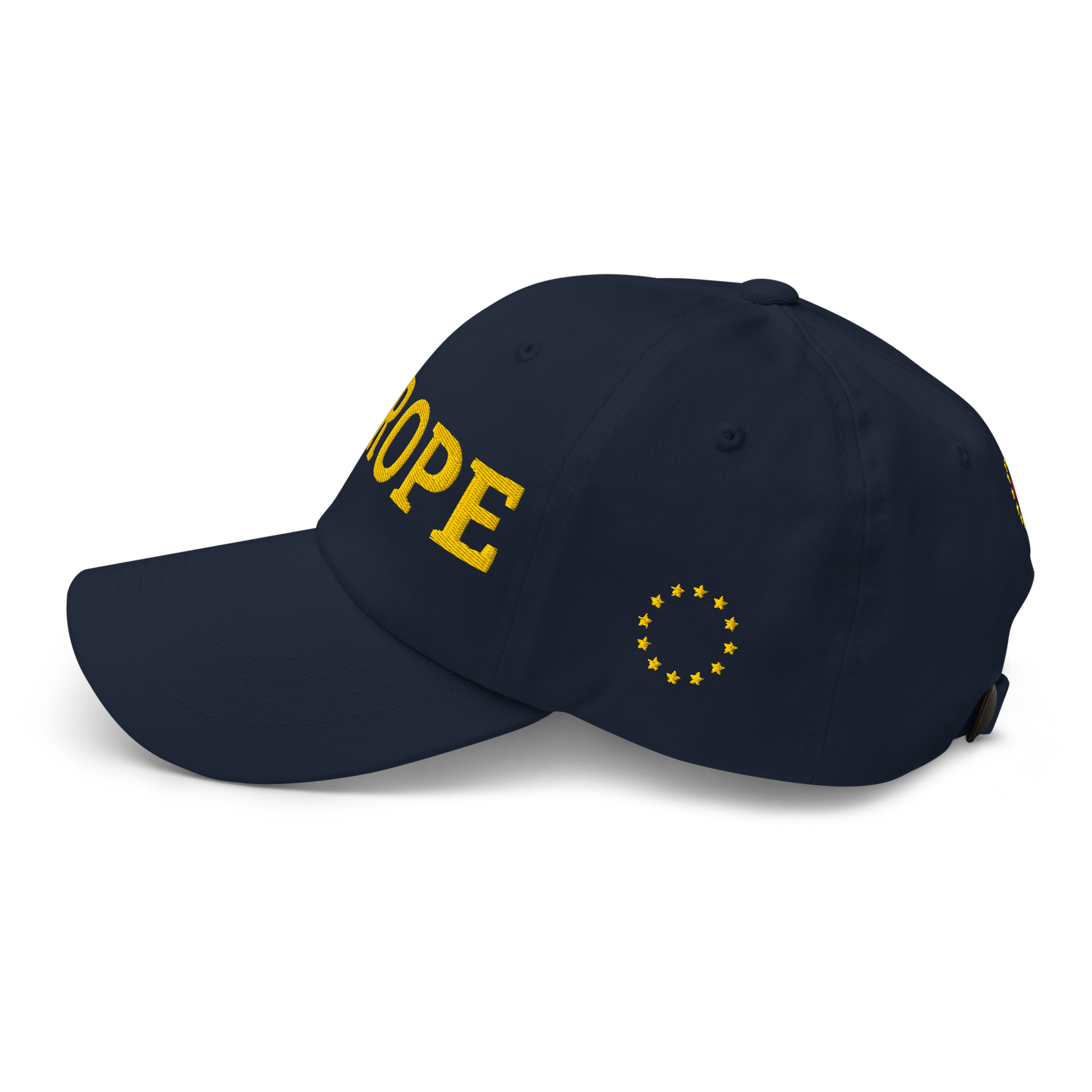 Navy Blue "EUROPE" Cap Left View