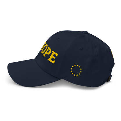 Navy Blue "EUROPE" Cap Left View