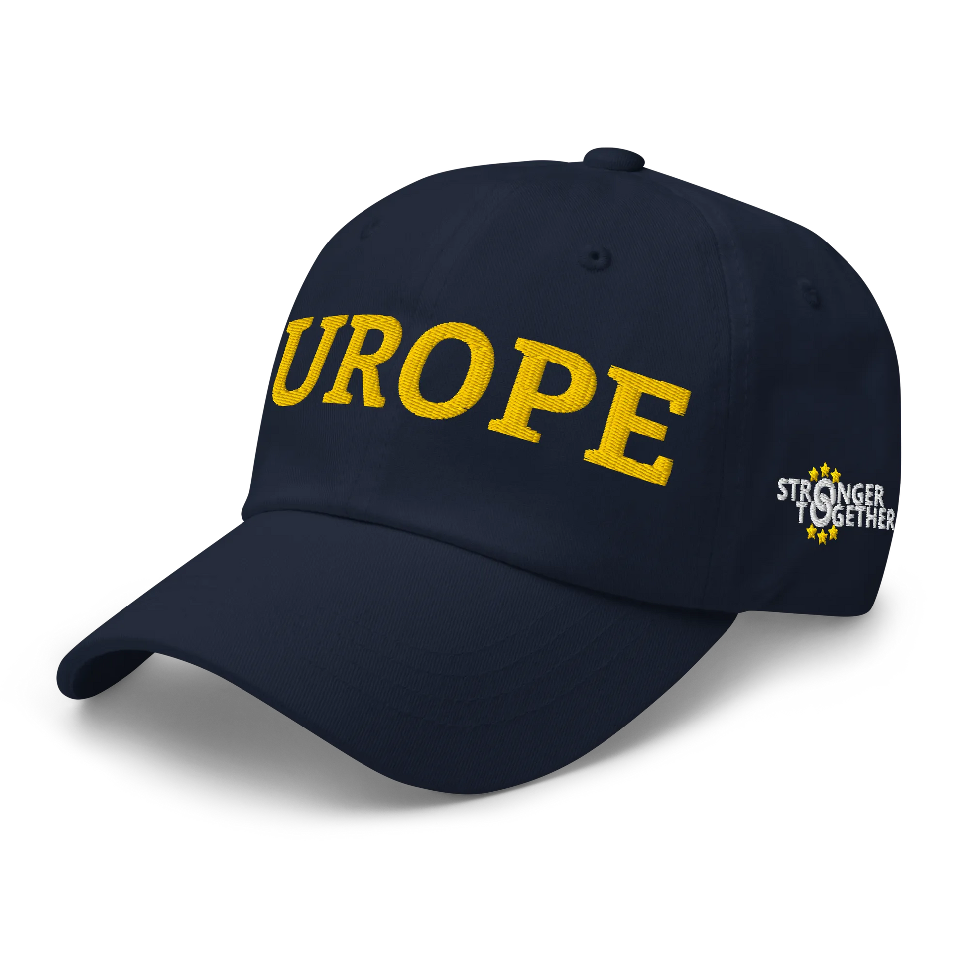 Navy Blue EUROPE Cap with National Flag of Poland Left Front View