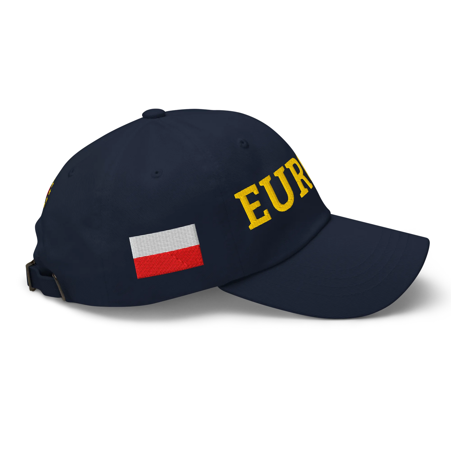 Navy Blue EUROPE Cap with National Flag of Poland Right View