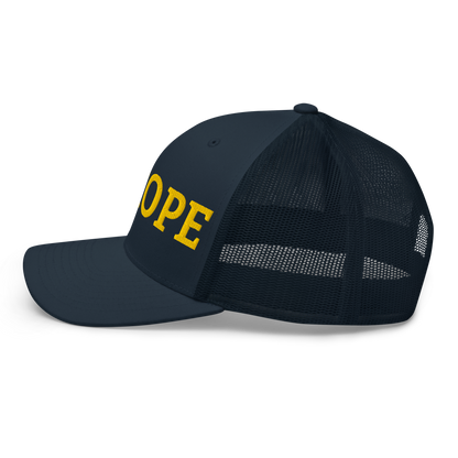 Navy Blue "EUROPE" Trucker Cap Left View
