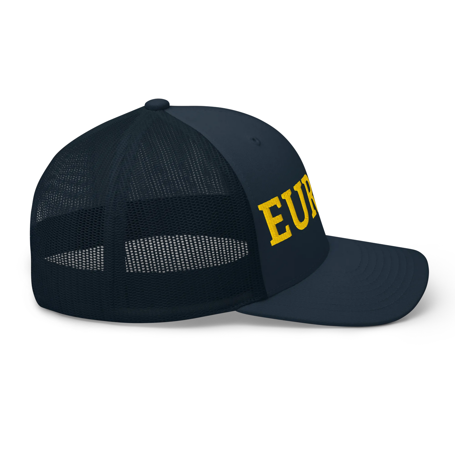 Navy Blue "EUROPE" Trucker Cap Right View
