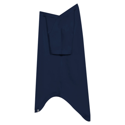 Navy Blue "Made in EU" Embroidered Baby Bodysuit Side View