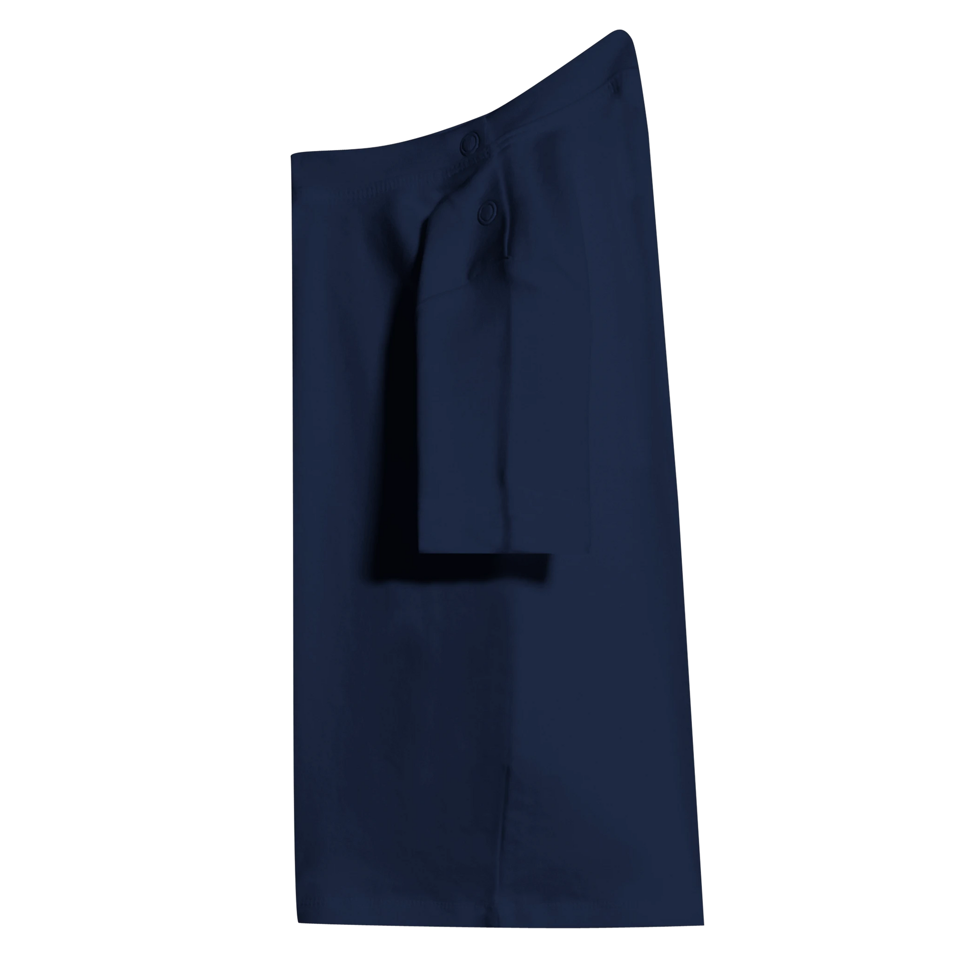 Navy Blue "Made in EU" Embroidered Baby T-shirt Side View