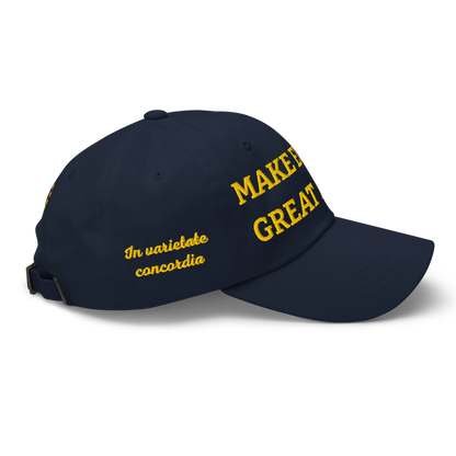 Navy Blue "Make Europe Great Again" / MEGA Cap Right View