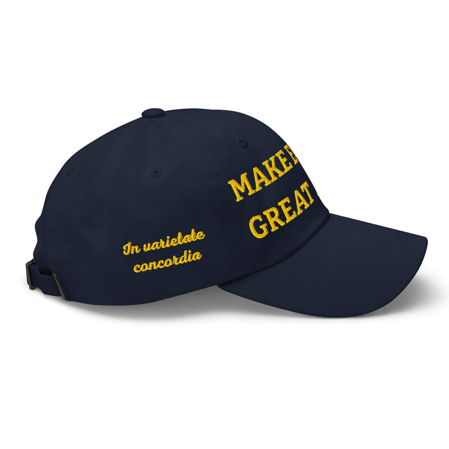 Navy Blue "Make Europe Great Again" / MEGA Cap with "Show the Love for Europe" emblem Right View