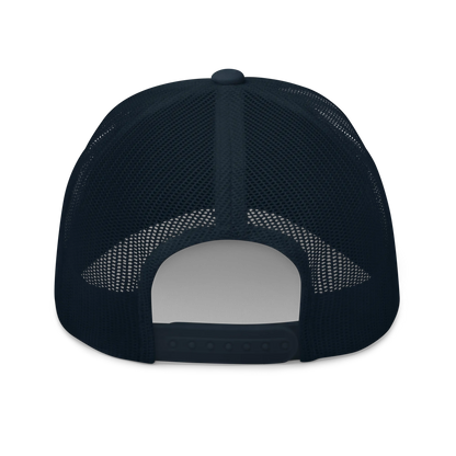 Navy Blue "Make Europe Great Again" / MEGA Trucker Cap with "Show the Love for EU" emblem Back View