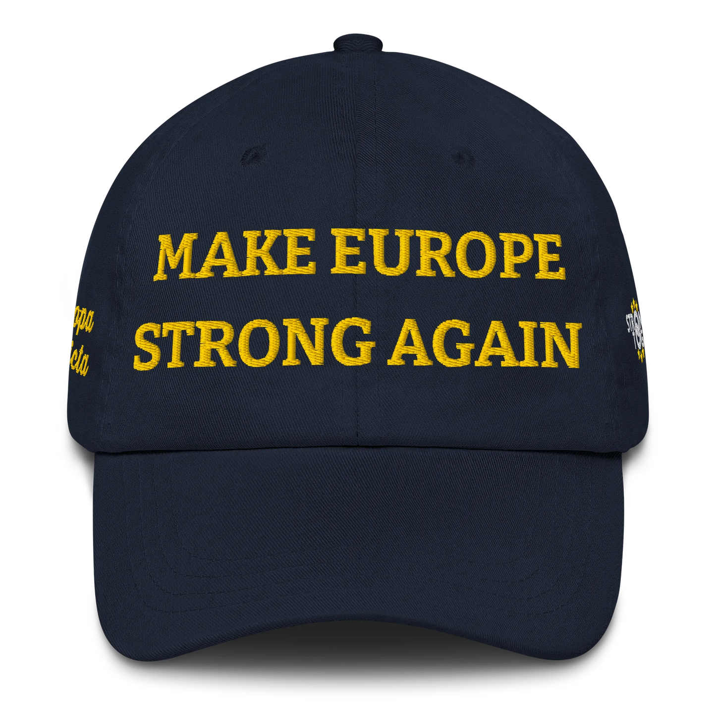 Navy Blue "Make Europe Strong Again" / MESA Cap Front View
