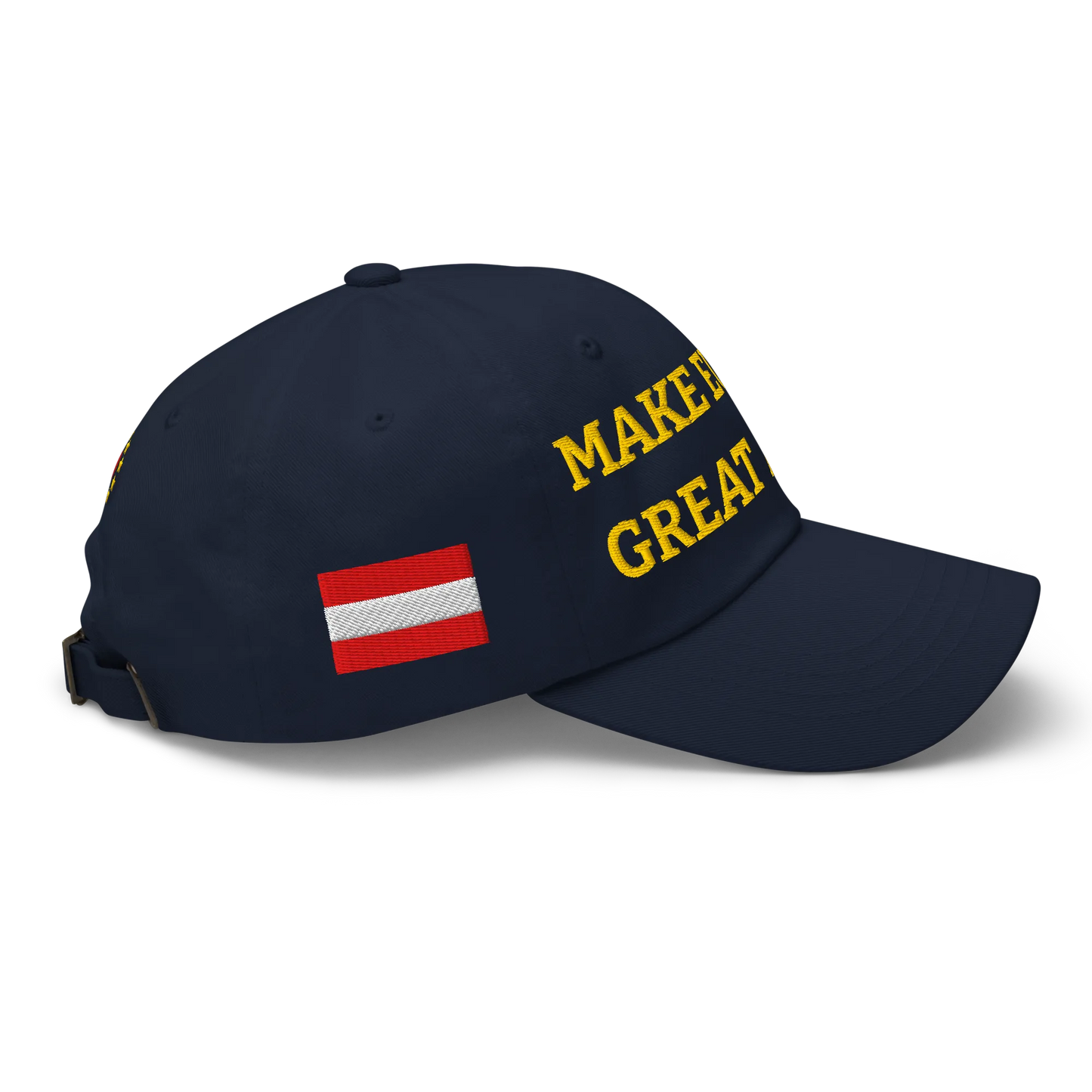 Navy Blue MEGA Cap with National Flag of Austria Right View
