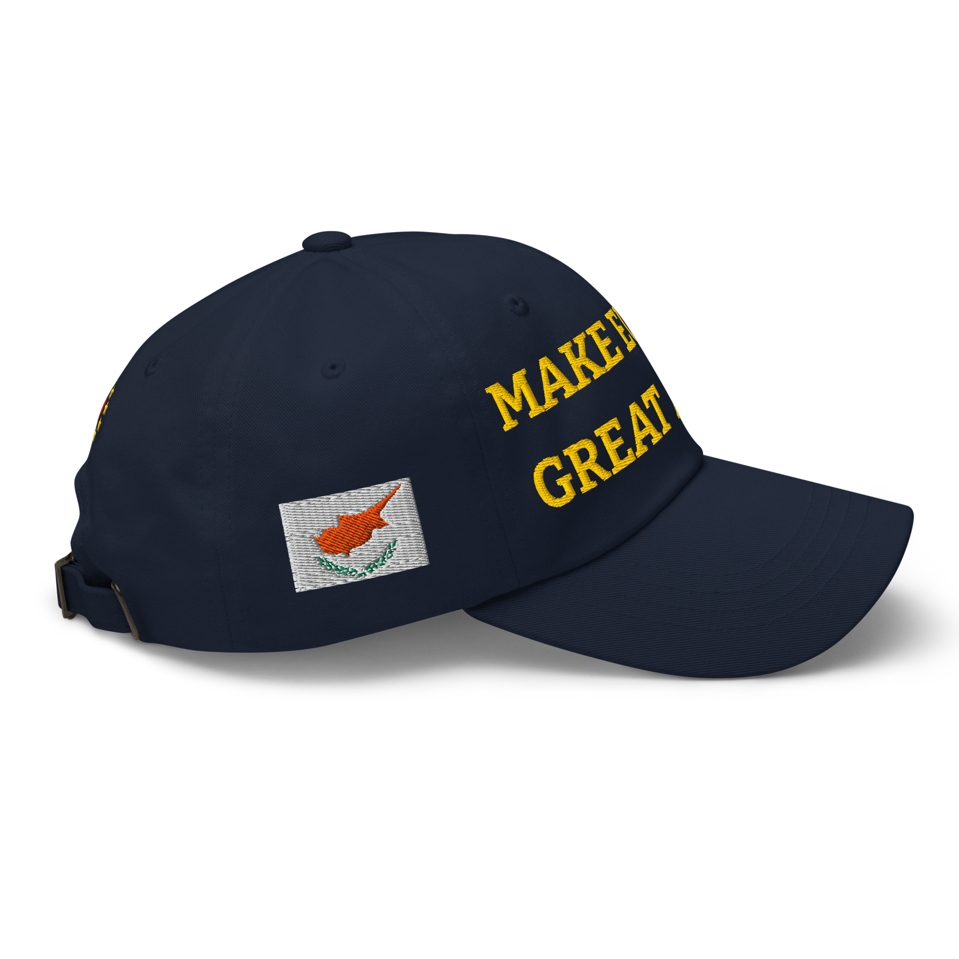 Navy Blue MEGA Cap with National Flag of Cyprus Right View