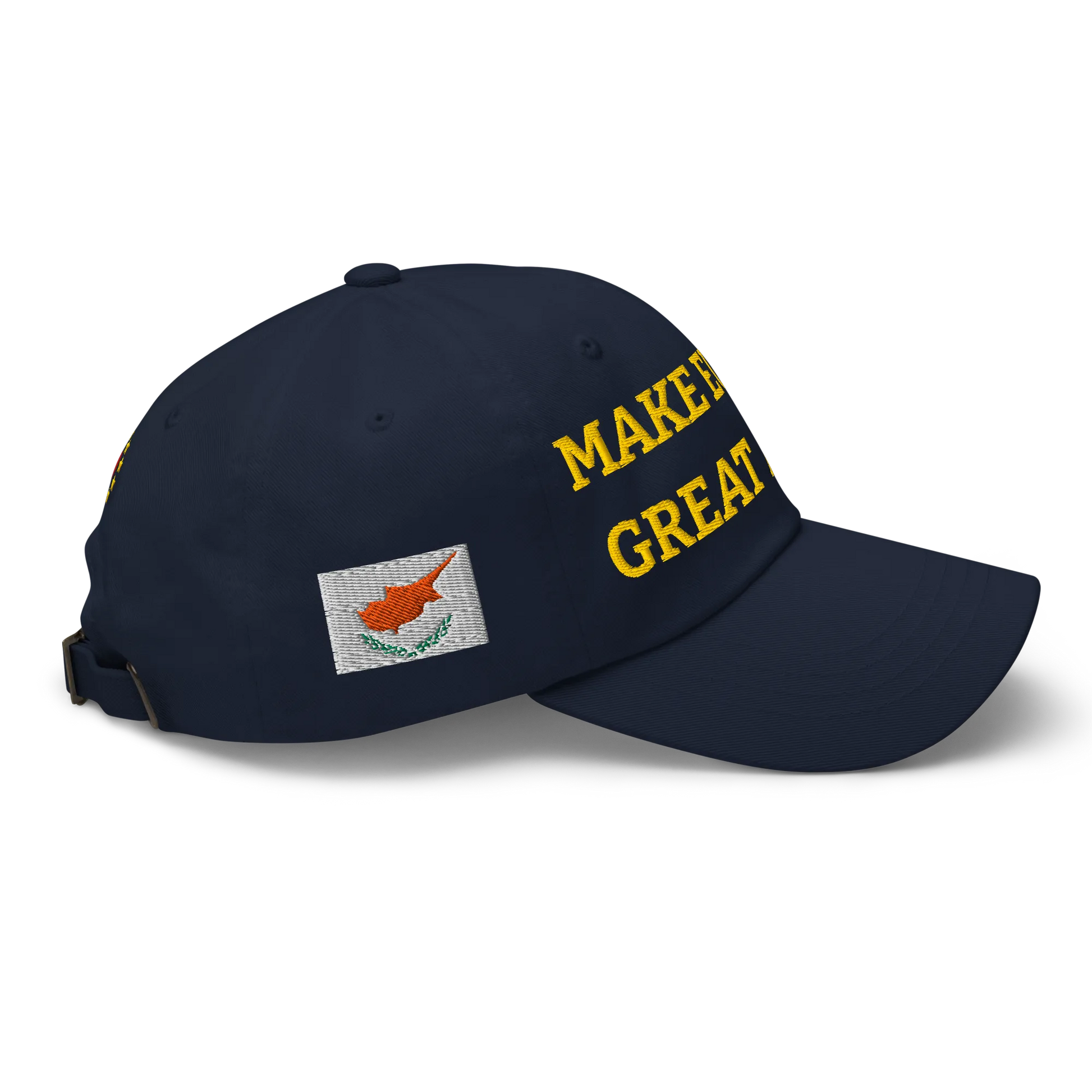 Navy Blue MEGA Cap with National Flag of Cyprus Right View