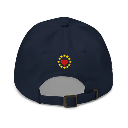 Navy Blue MEGA Cap with National Flag of Estonia Back View