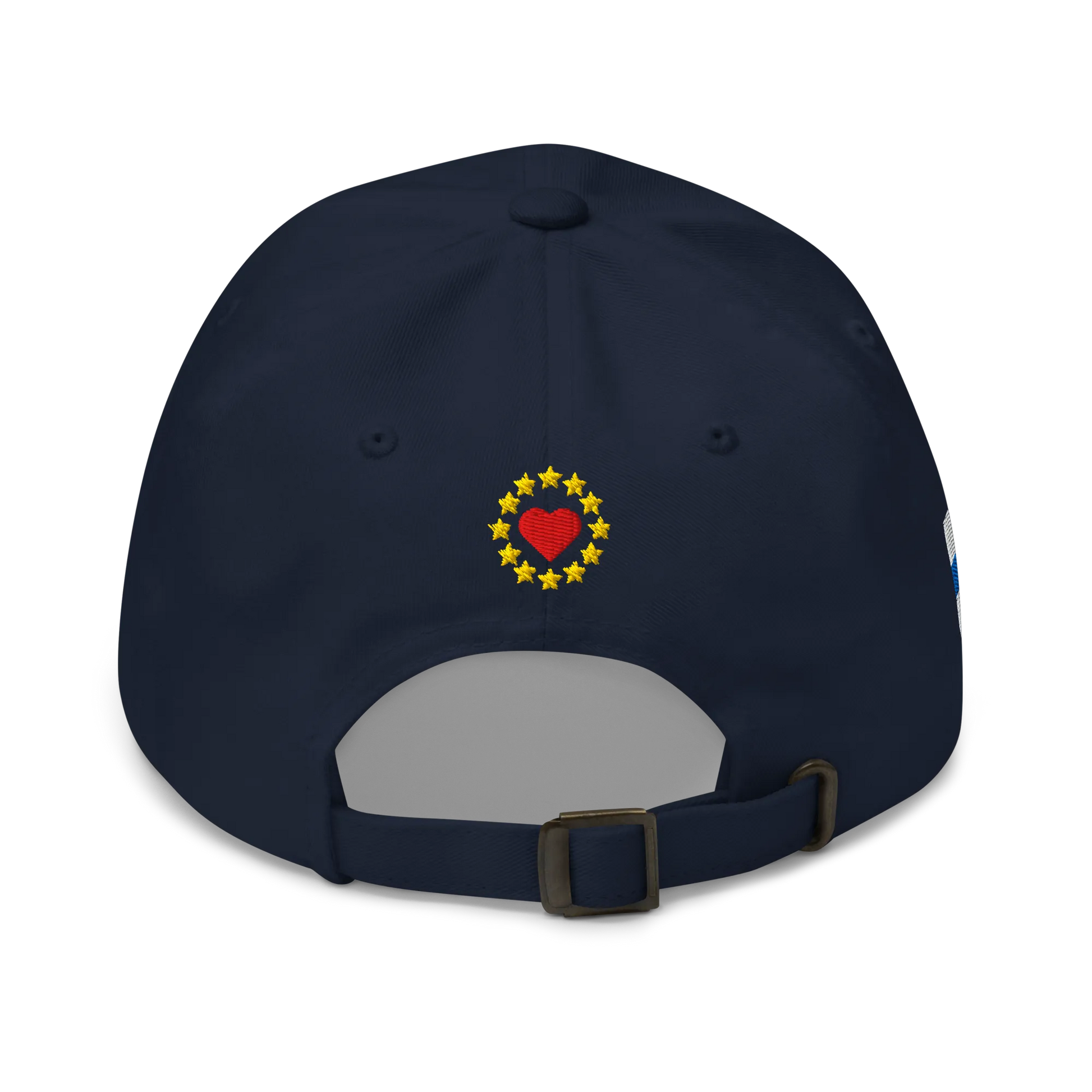 Navy Blue MEGA Cap with National Flag of Finland Back View