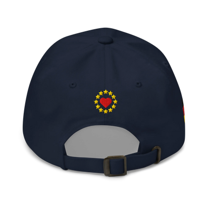 Navy Blue MEGA Cap with National Flag of Germany Back View