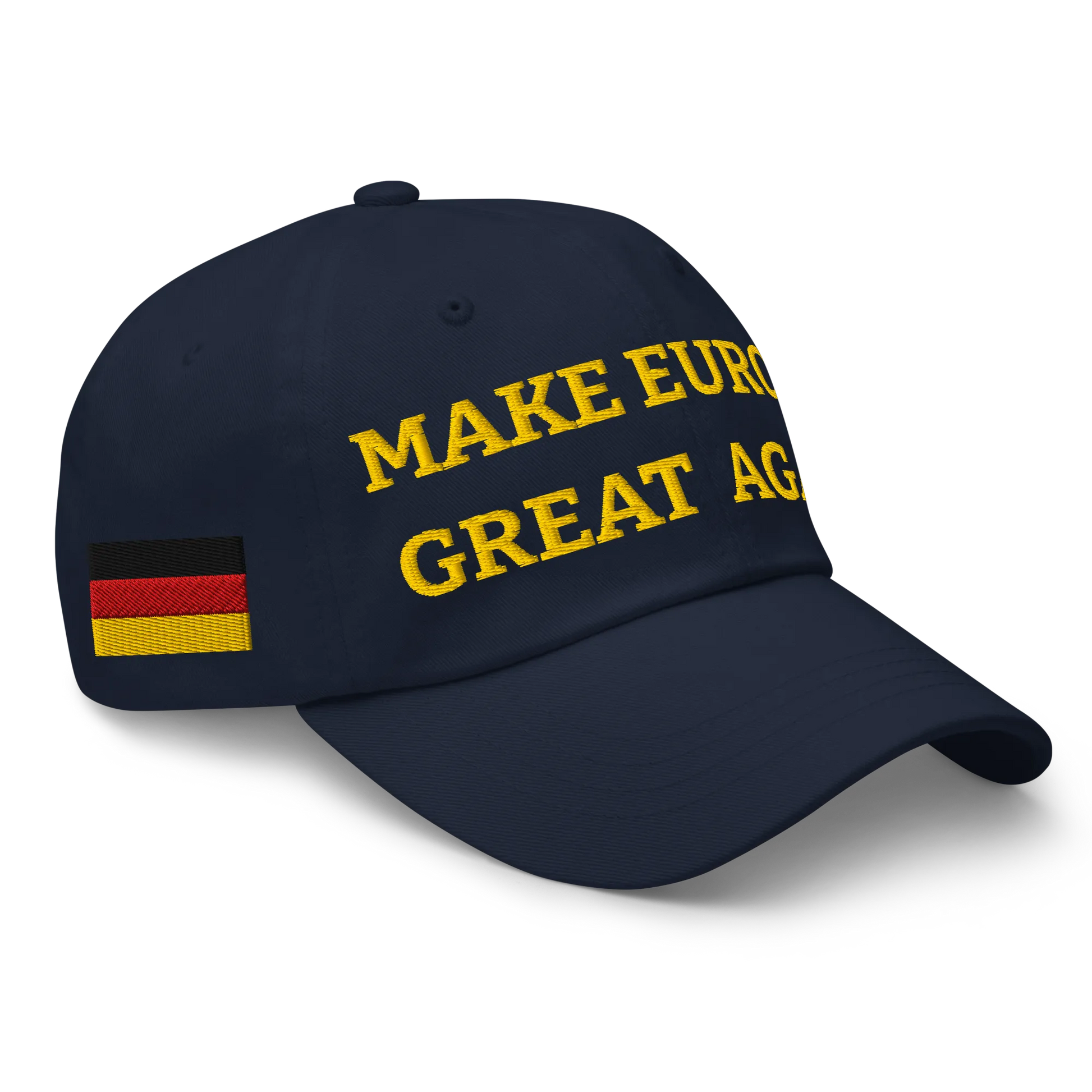 Navy Blue MEGA Cap with National Flag of Germany Right Front View
