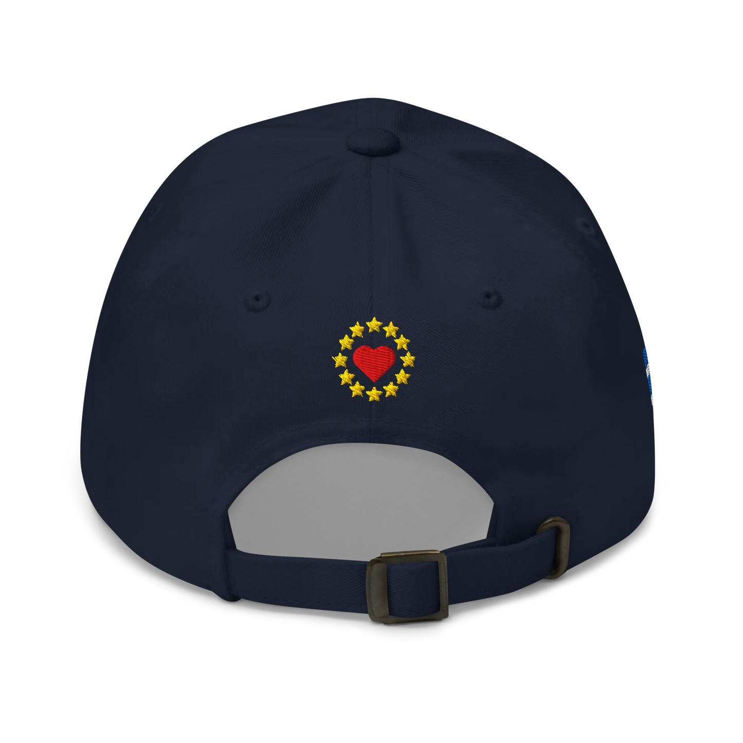 Navy Blue MEGA Cap with National Flag of Greece Back View