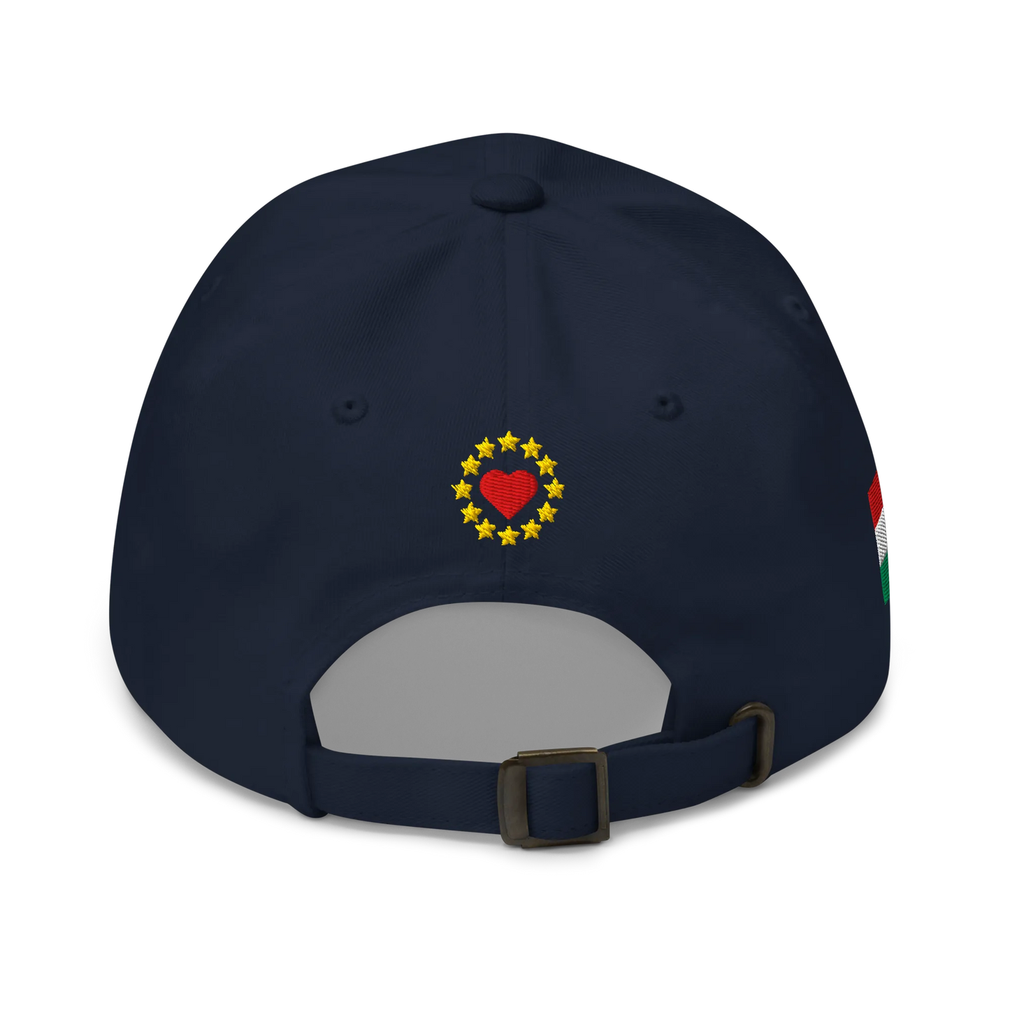 Navy Blue MEGA Cap with National Flag of Hungary Back View
