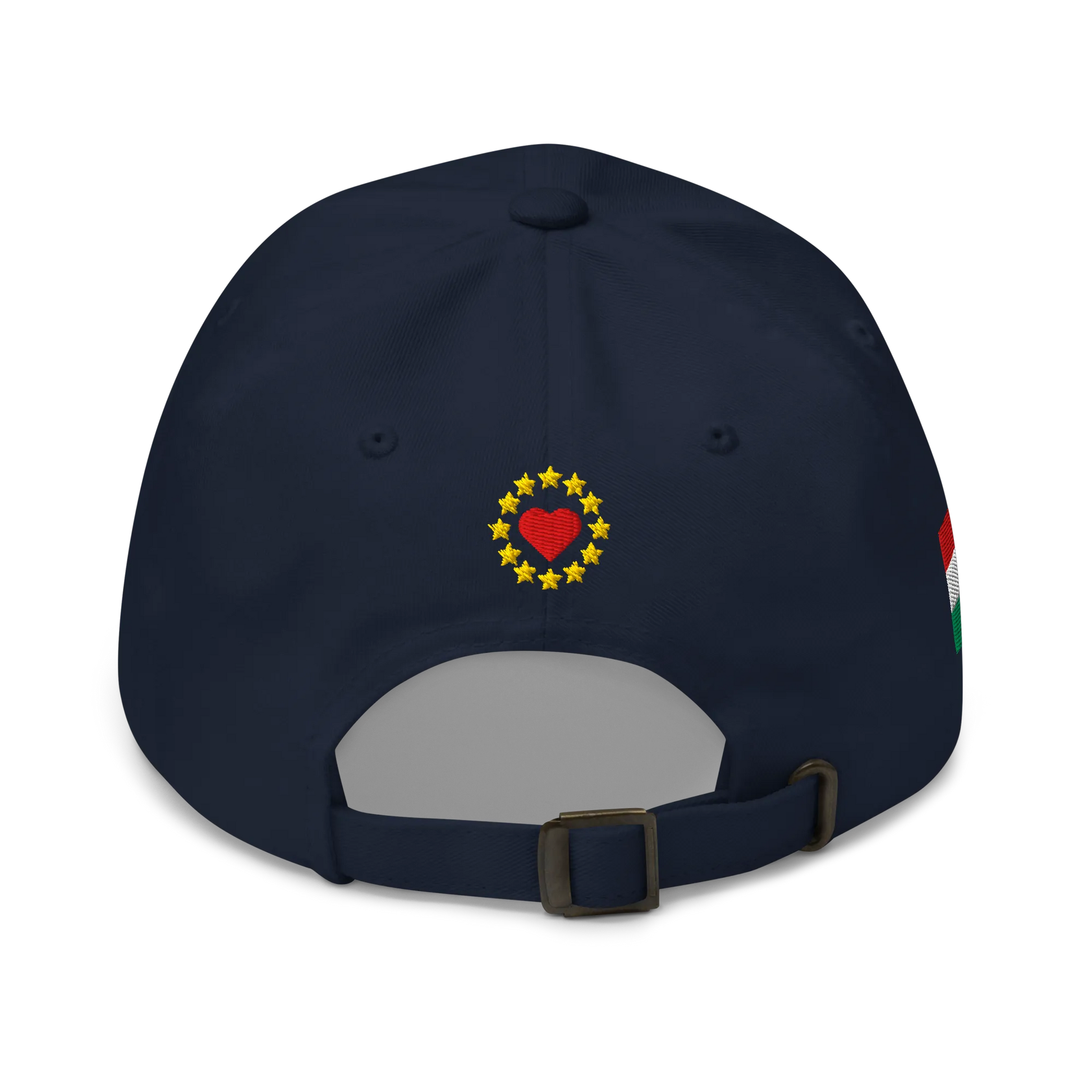 Navy Blue MEGA Cap with National Flag of Hungary Back View