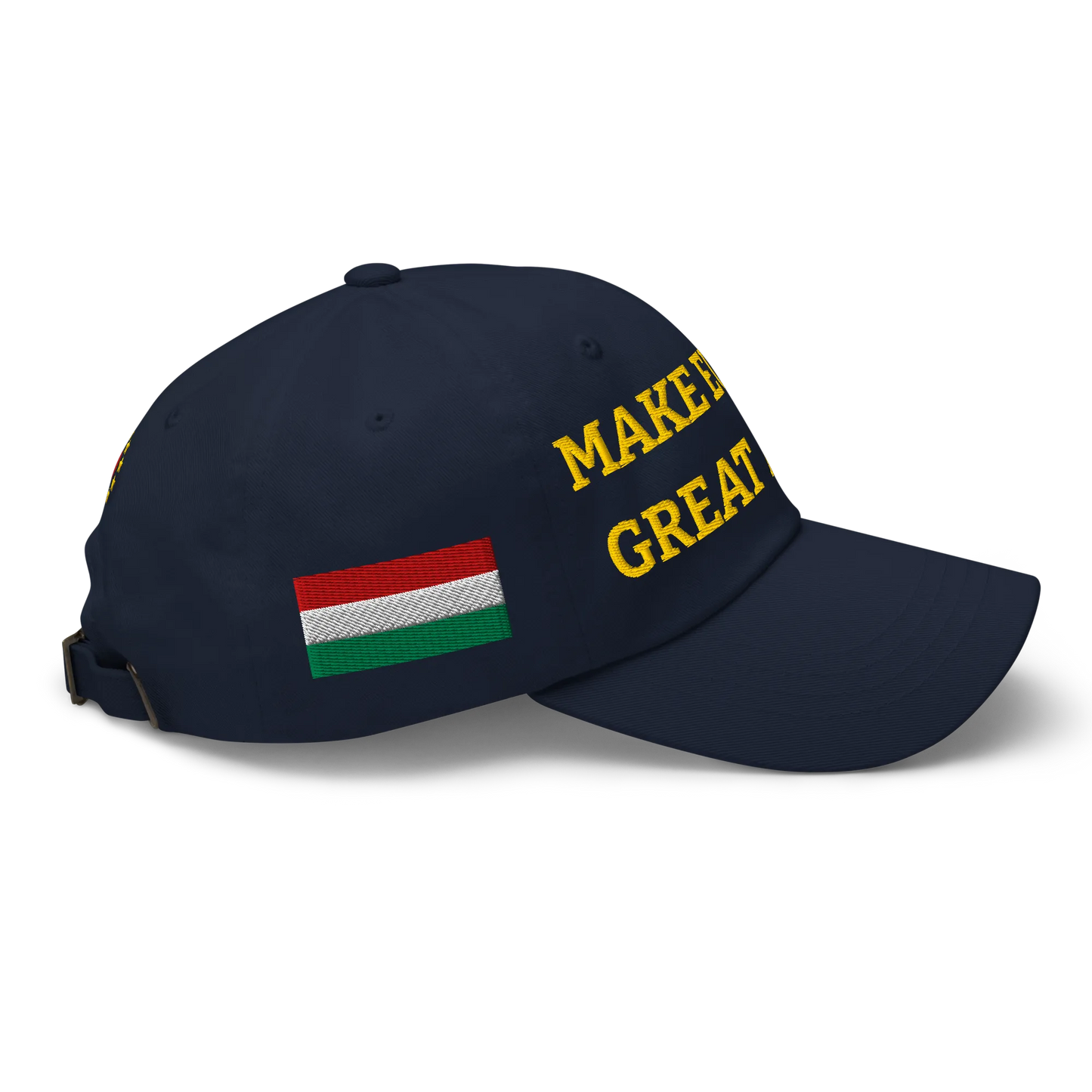 Navy Blue MEGA Cap with National Flag of Hungary Right View