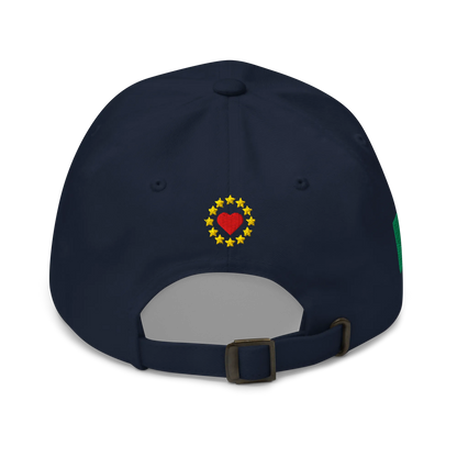Navy Blue MEGA Cap with National Flag of Ireland Back View