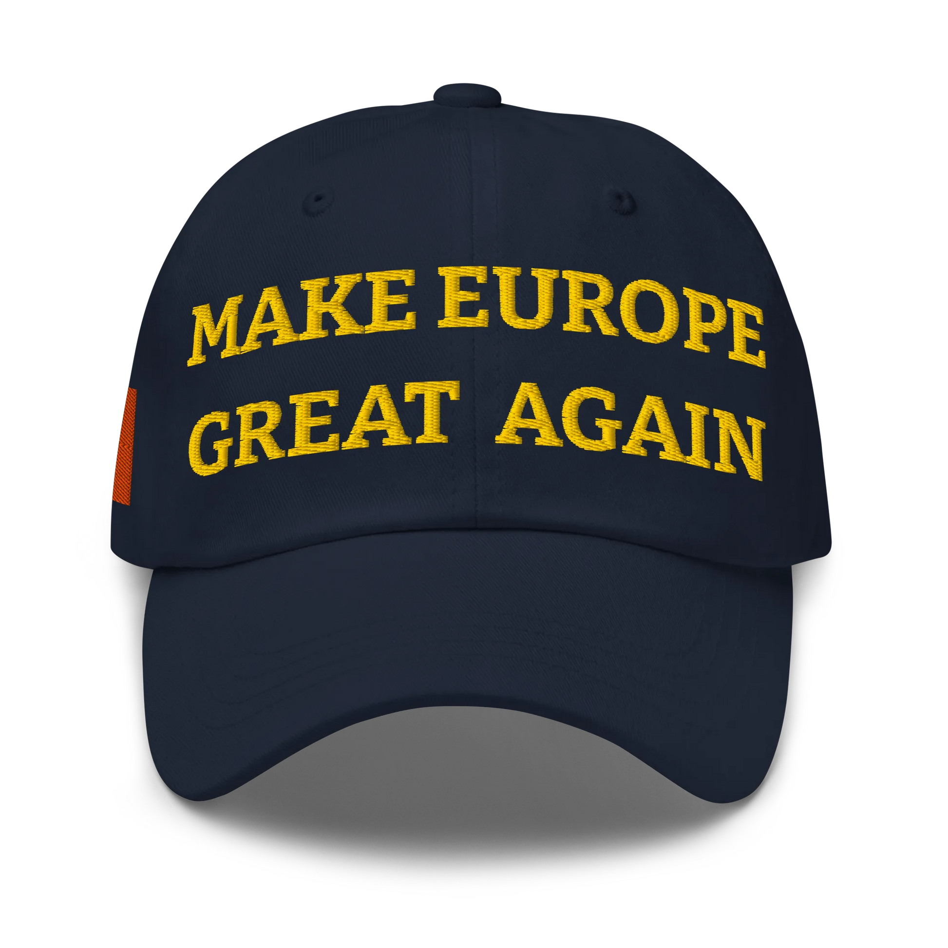 Navy Blue MEGA Cap with National Flag of Ireland Front View