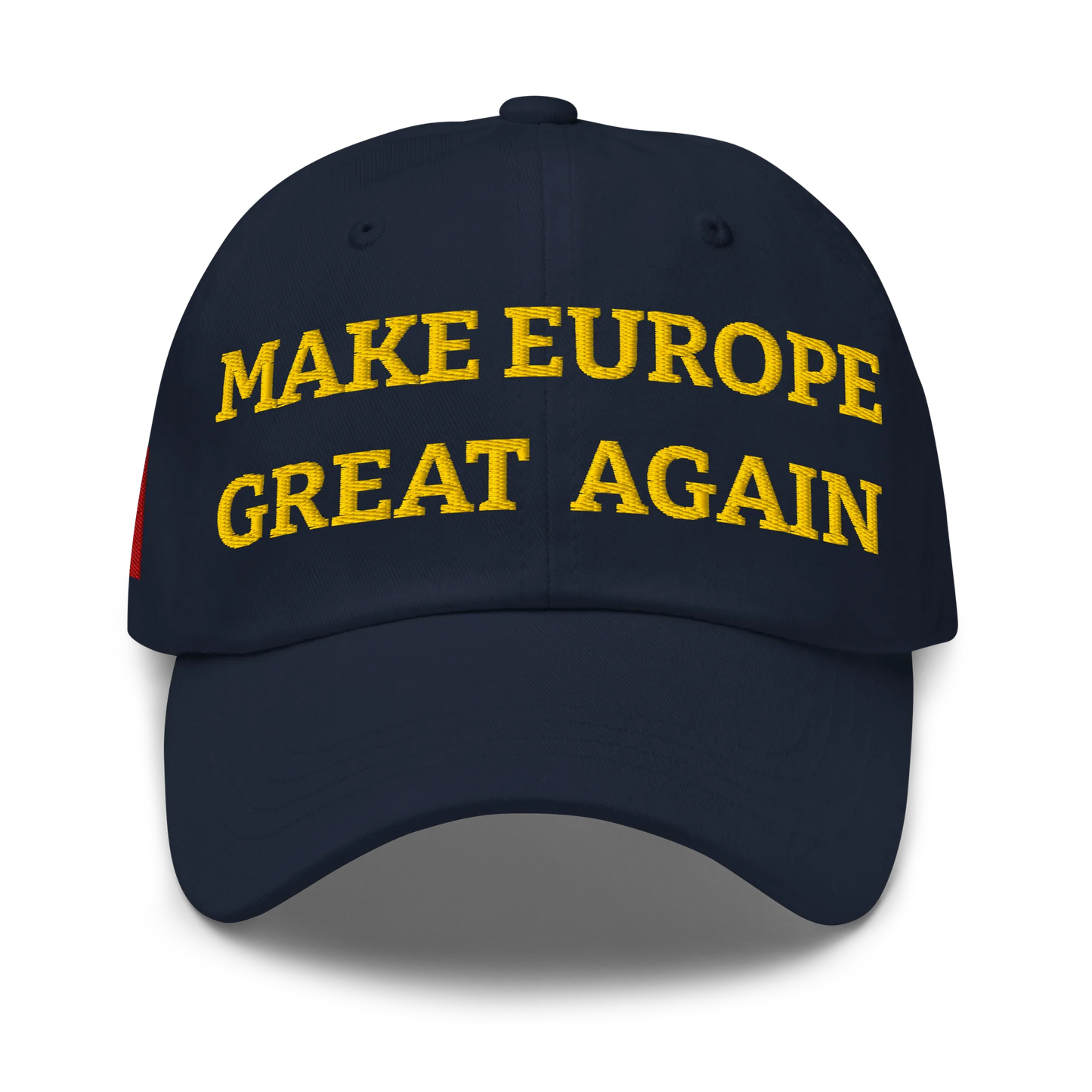 Navy Blue MEGA Cap with National Flag of Italy Front View