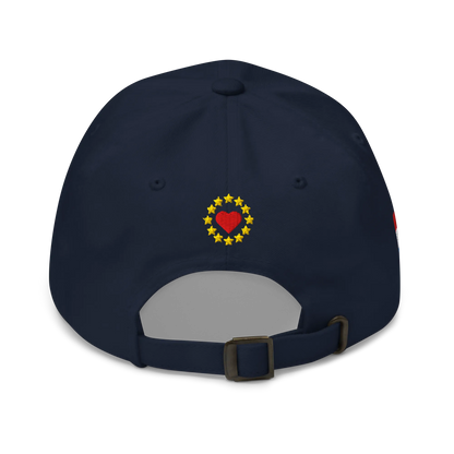 Navy Blue MEGA Cap with National Flag of Netherlands Back View