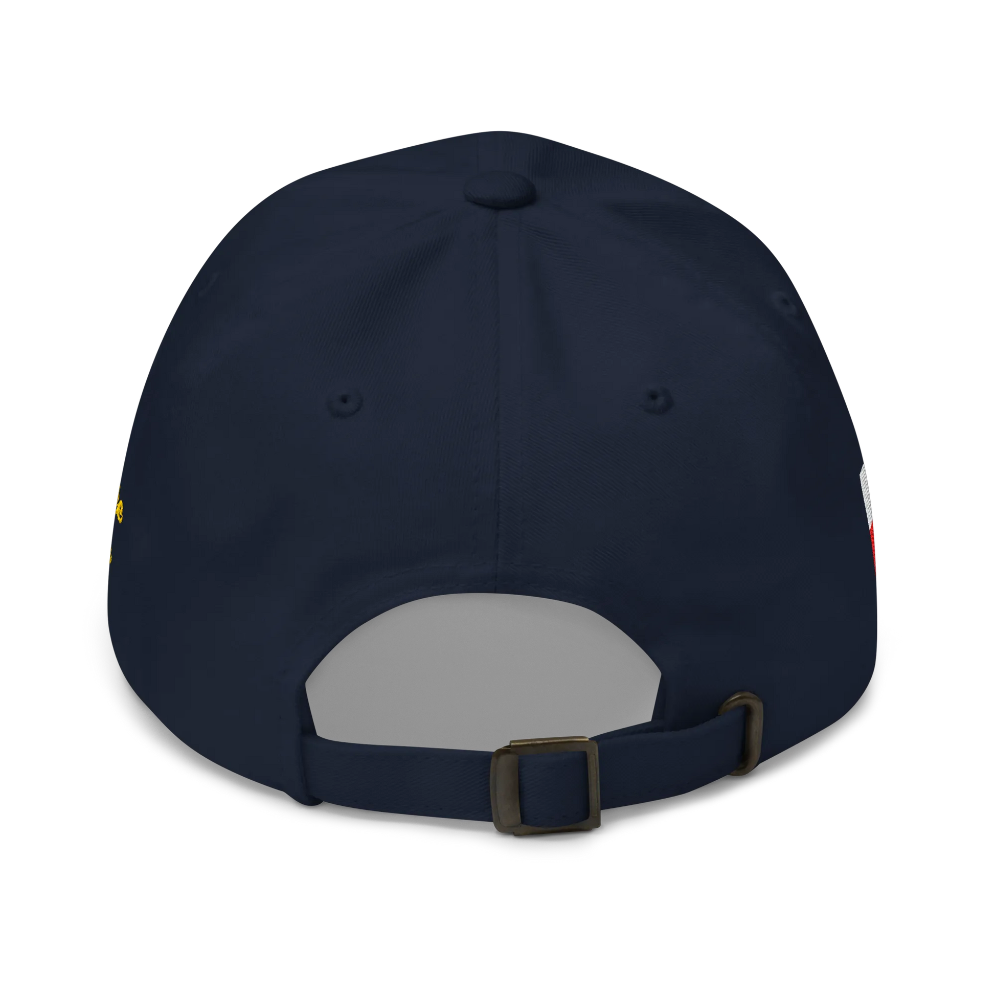 Navy Blue MEGA Cap with National Flag of Poland and "Show the Love for Europe" emblem Back View