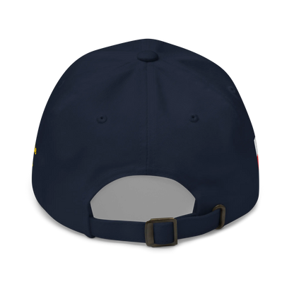 Navy Blue MEGA Cap with National Flag of Poland and "Show the Love for Europe" emblem Back View