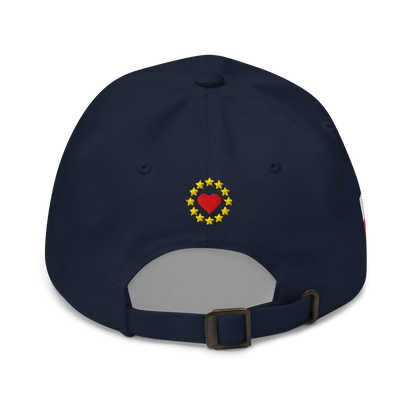 Navy Blue MEGA Cap with National Flag of Poland Back View