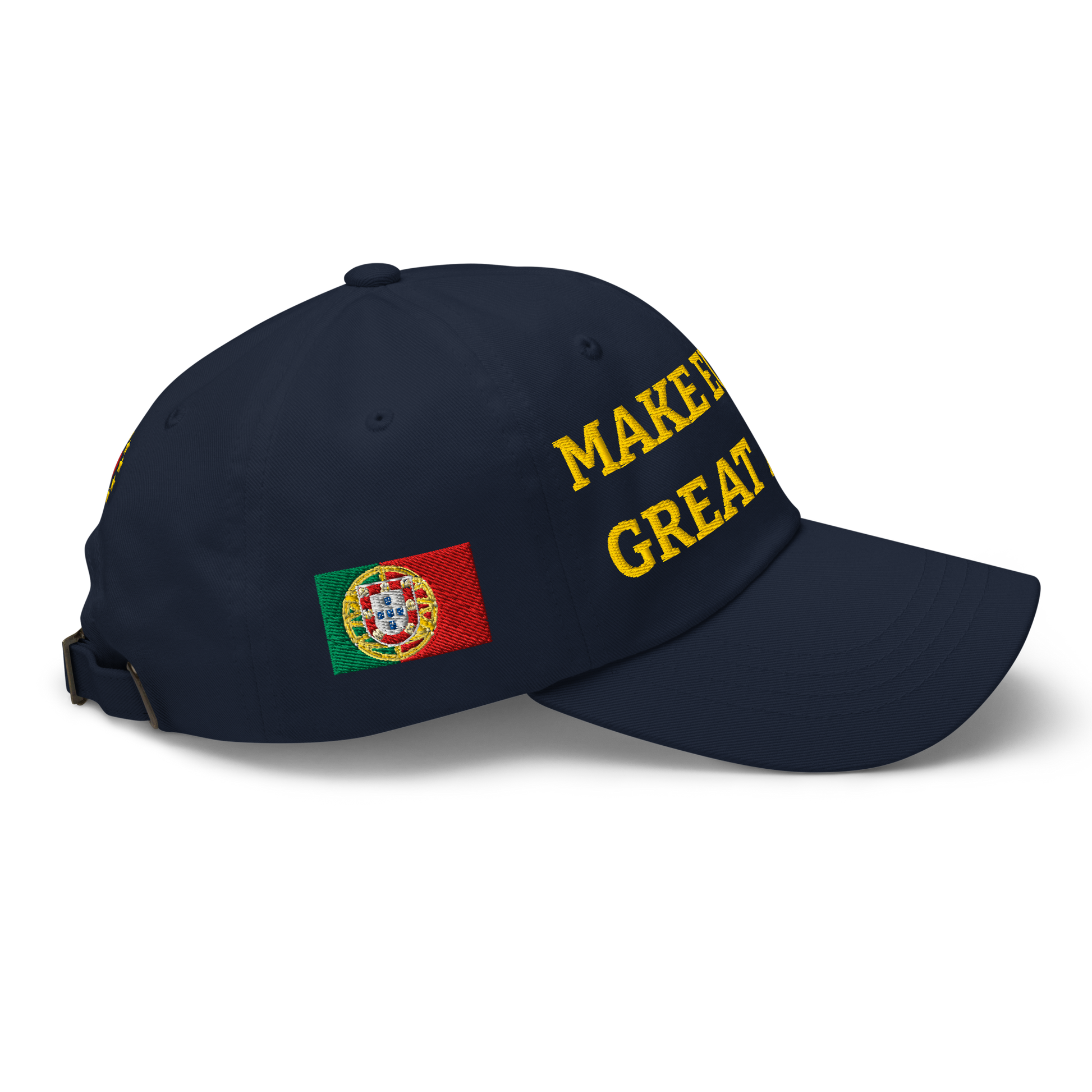 Navy Blue MEGA Cap with National Flag of Portugal Right View