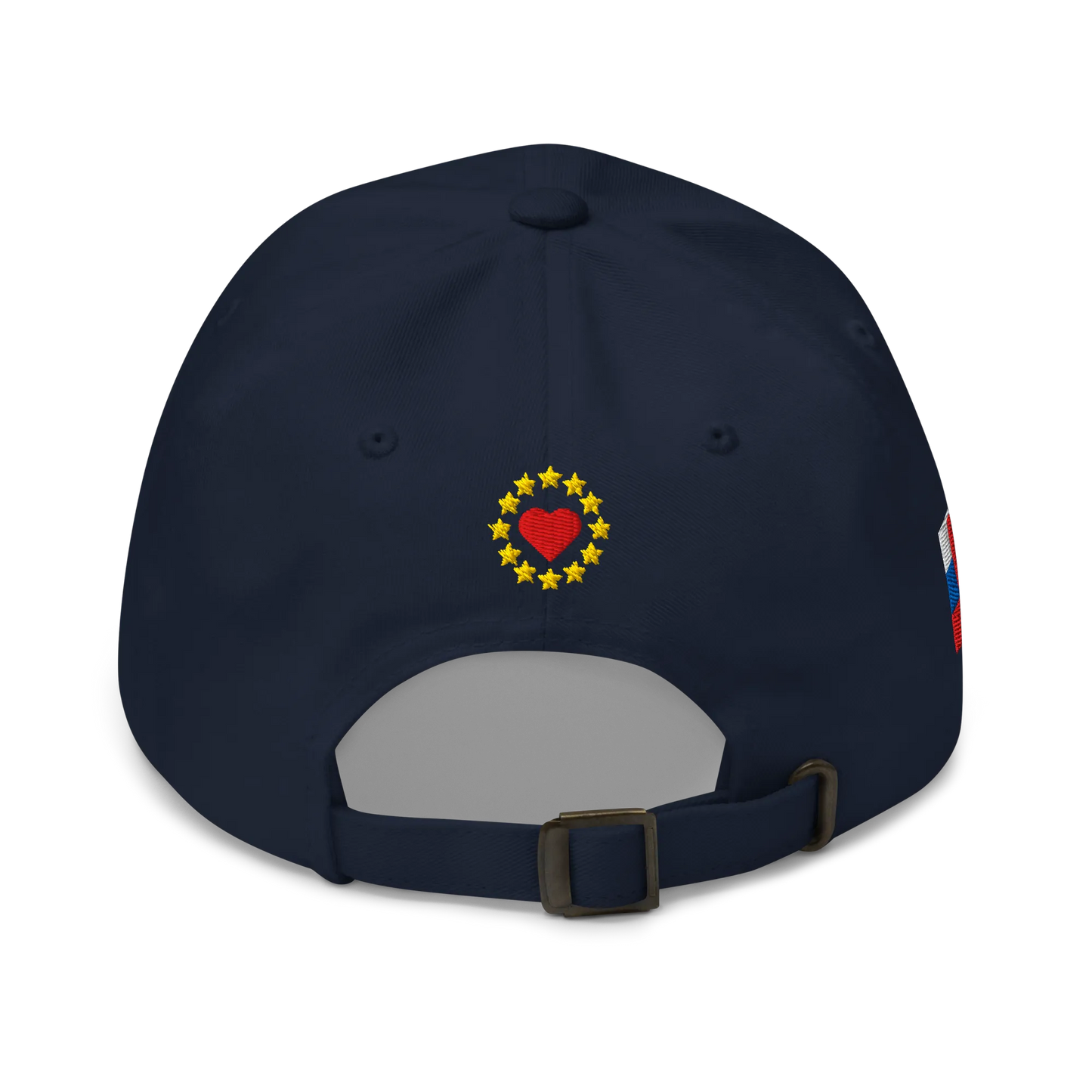 Navy Blue MEGA Cap with National Flag of Slovakia Back View