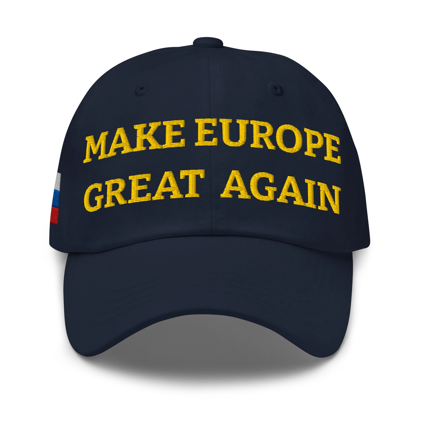 Navy Blue MEGA Cap with National Flag of Slovakia Front View
