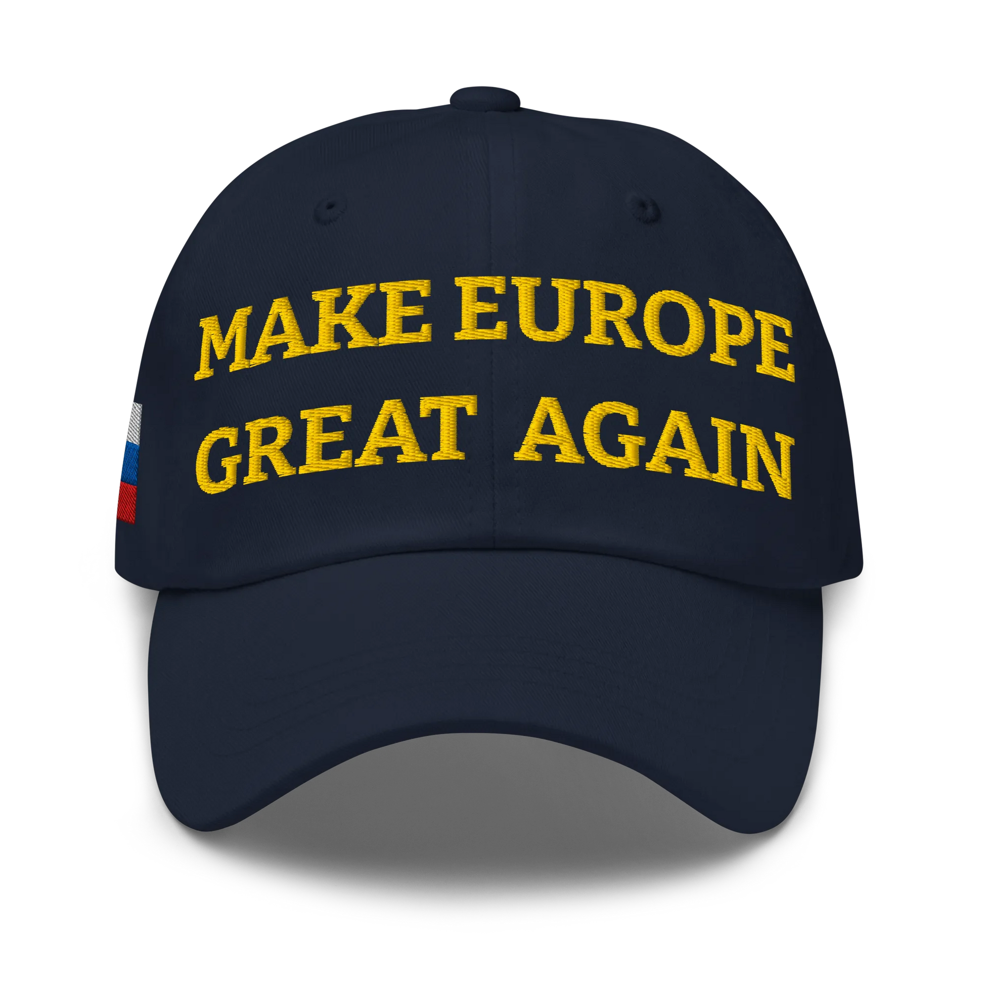 Navy Blue MEGA Cap with National Flag of Slovakia Front View