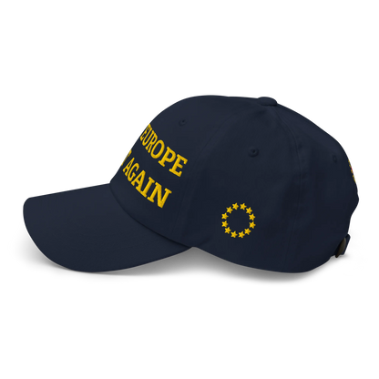 Navy Blue MEGA Cap with National Flag of Slovakia Left View