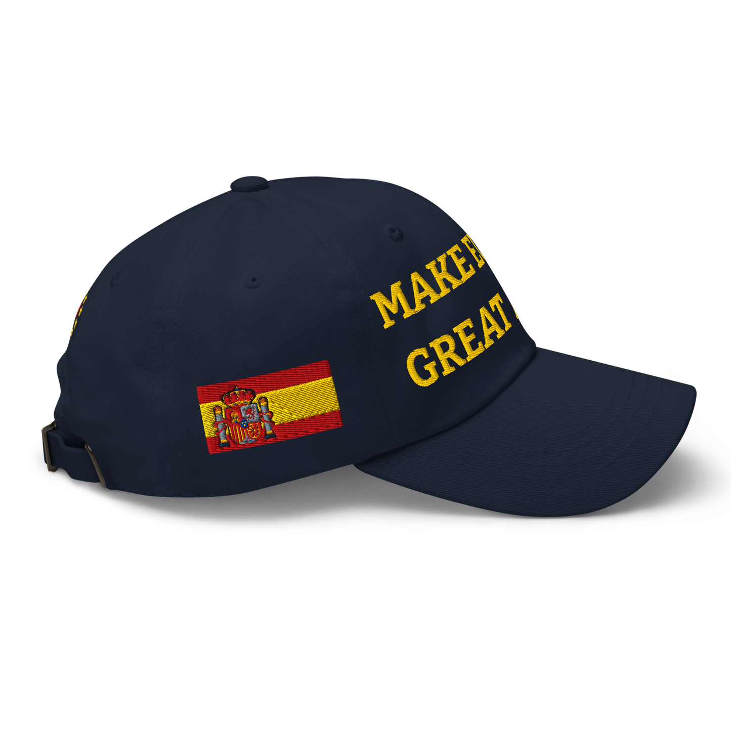 Navy Blue MEGA Cap with National Flag of Spain Right View