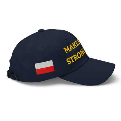 Navy Blue MESA Cap with National Flag of Poland and "Show the Love for Europe" emblem Right View